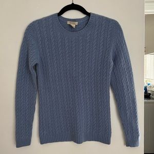 Cashmere cable knit sweater